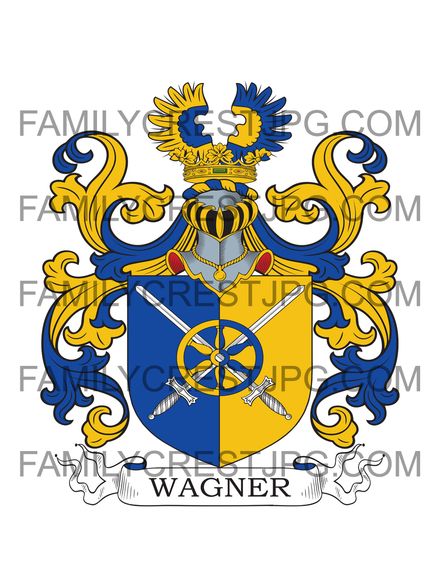 Wagner Family Crest - 1860