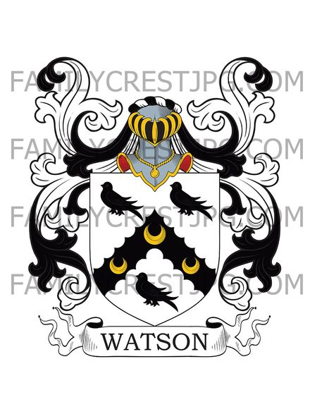 Watson Family Crest - Rutland, England