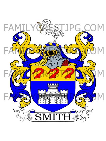 Smith Family Crest - Togston, co. Northumberland, England