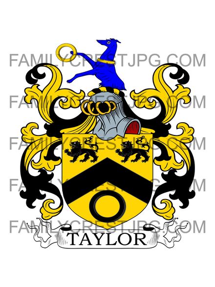 Taylor Family Crest - London &amp; Sussex, England