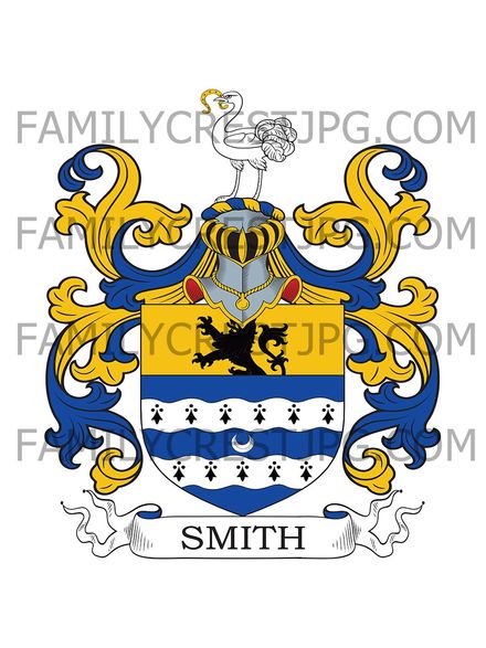 Smith Family Crest - St. Giles’s, Cripplegate, Middlesex, England