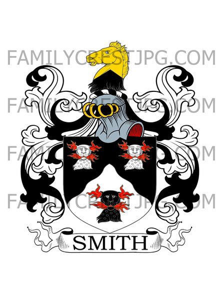 Smith Family Crest - Old Buckenham, co. Norfolk, England