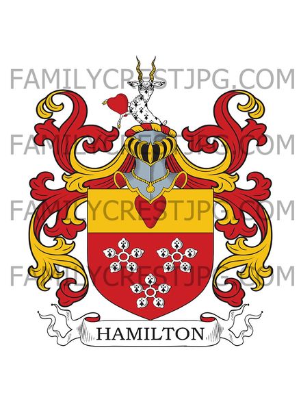 Hamilton Family Crest - Killyleagh, co. Down, Ireland
