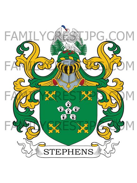 Stephens Family Crest - London, England