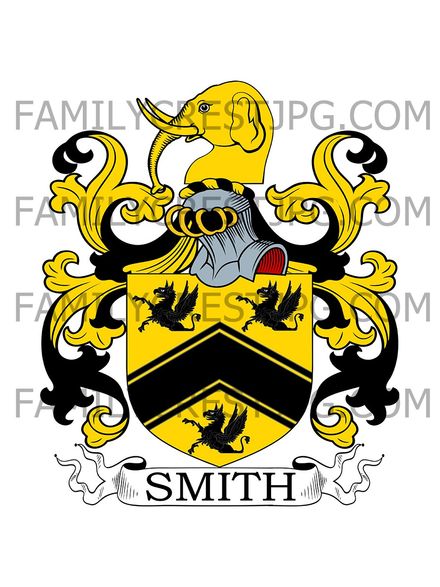Smith Family Crest - East Stoke, co. Nottingham, England