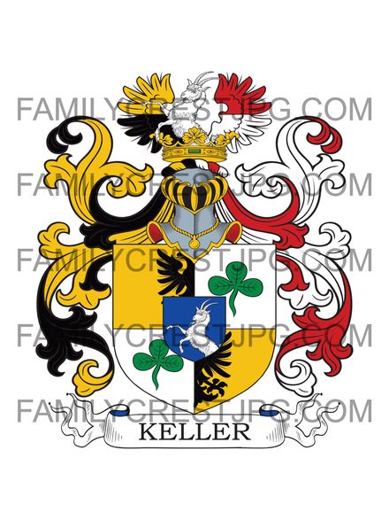 Keller Family Crest - von Werdenstein 1649