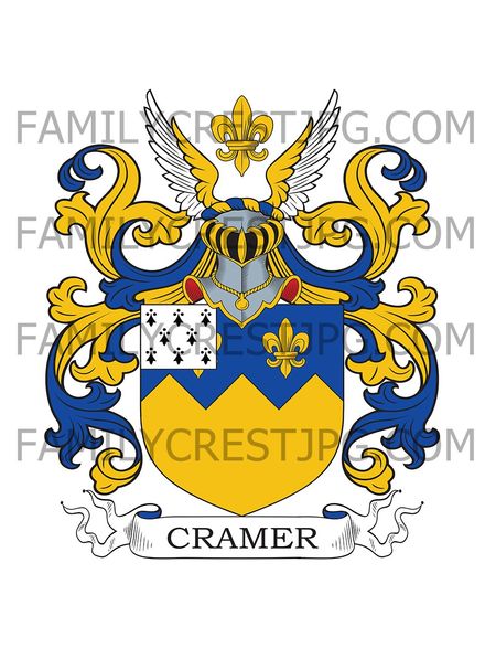 Cramer Family Crest - Ballindenisk House, co. Cork, Ireland