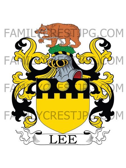 Lee Family Crest - Coldrey, co. Hampshire, England