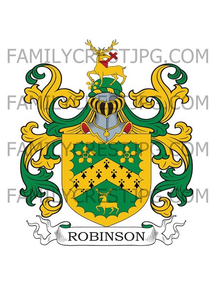 Robinson Family Crest - Sunderland, England