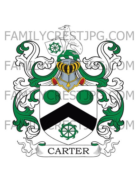 Carter Family Crest - Hertford, England