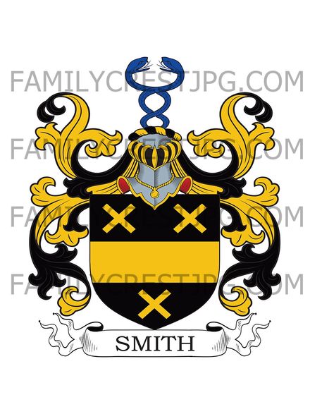 Smith Family Crest - Gloucestershire, England