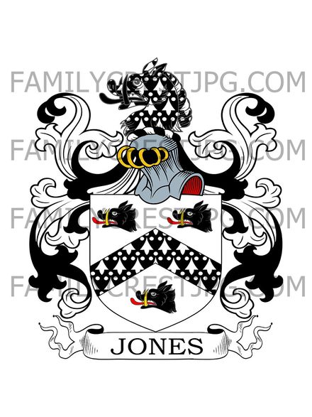 Jones Family Crest - Wexford, Ireland