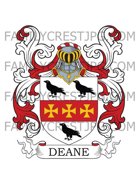 Deane Family Crest - Essex, England