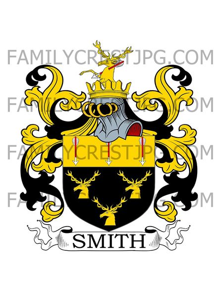 Smith Family Crest - Milk Street, London, England