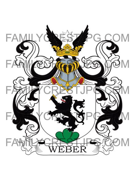 Weber Family Crest - von Bellersheim 1806