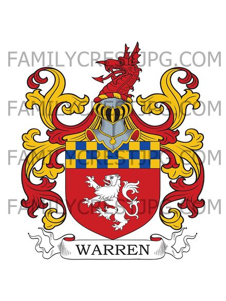 Warren Family Crest - London, England