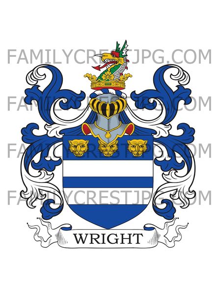 Wright Family Crest - London, England
