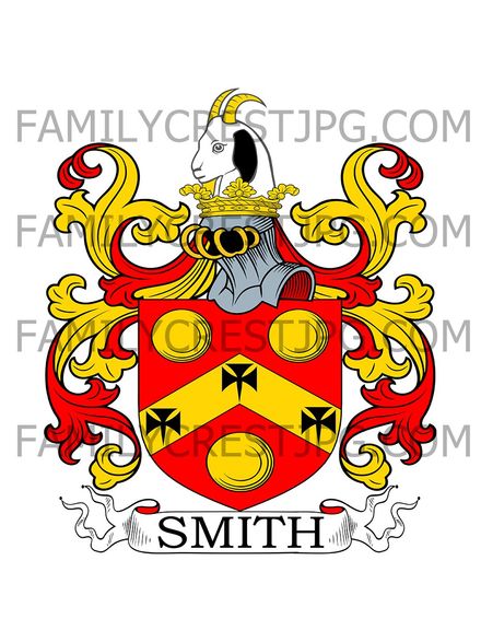 Smith Family Crest - Oxford, England