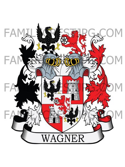 Wagner Family Crest - Edler von Wagenburg 1747