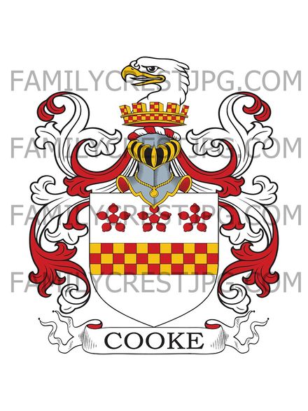 Cooke Family Crest - Clifton, near Bristol, England