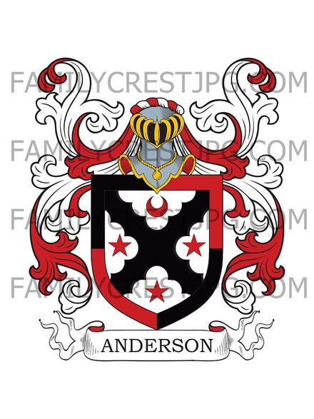 Anderson Family Crest - Stobcross, Scotland