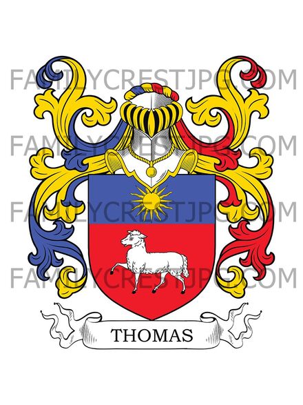 Thomas Family Crest - Dauphine, France