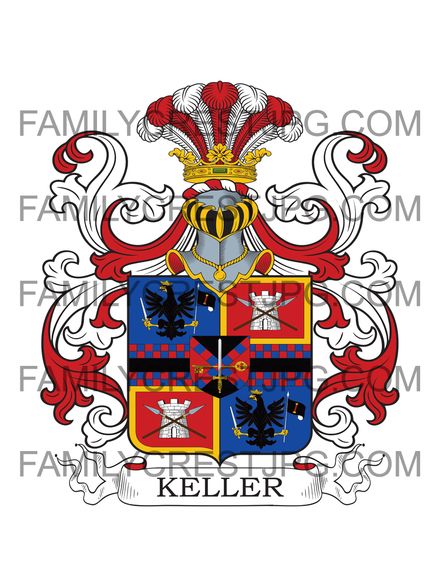 Keller Family Crest - von Schleitheim 1669