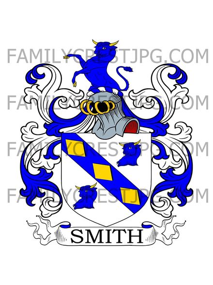 Smith Family Crest - Maine and Greenhills, co. Louth, Ireland
