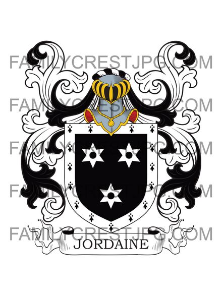 Jordan Family Crest - Jordaine