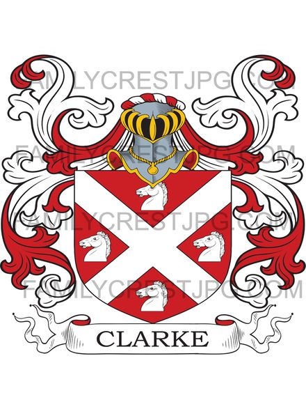Clarke Family Crest - London &amp; Norfolk