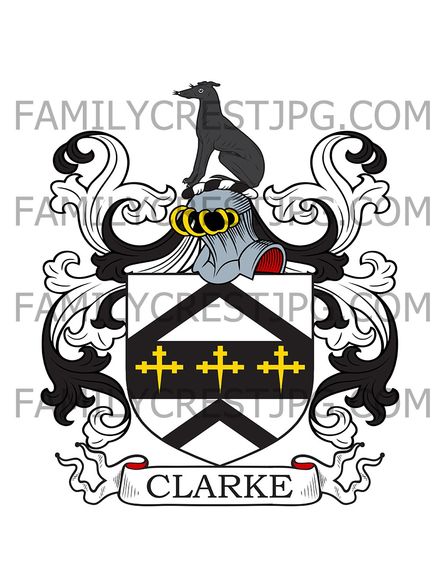 Clark Family Crest - Essex, England