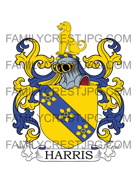 Harris Family Crest - Maldon, co. Essex, England