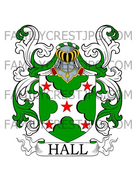 Hall Family Crest - Lincoln, England