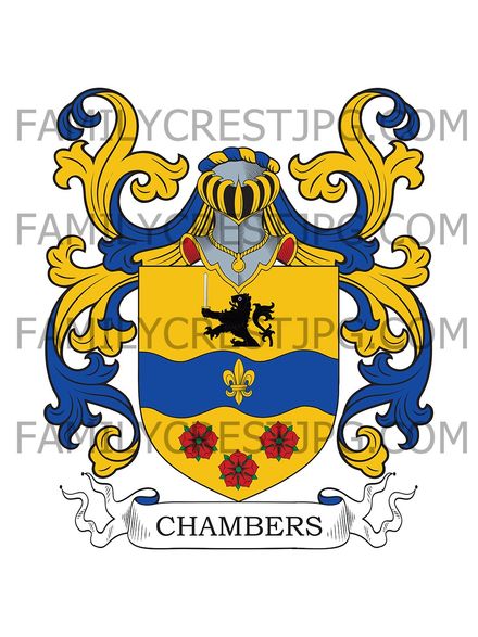 Chambers Family Crest - Glenormiston, Scotland