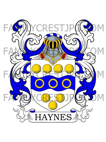 Haynes Family Crest - Berkshire, England