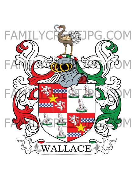 Wallace Family Crest - Edinburgh, Scotland