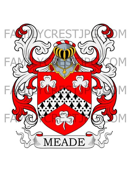 Mead Family Crest - Ballintuber, co. Cork, Ireland