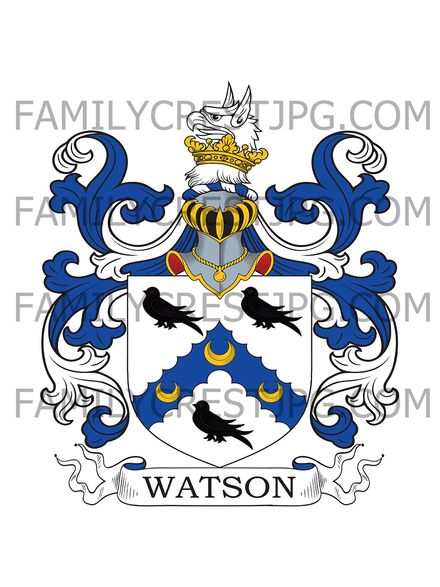 Watson Family Crest - Yorkshire, England