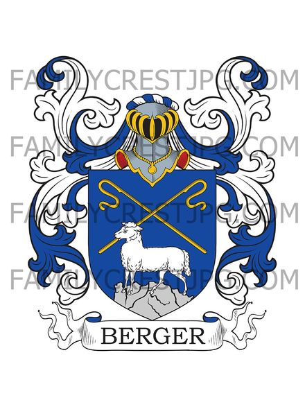 Berger Family Crest - Lyonnais, France