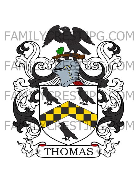 Thomas Family Crest -  London, England