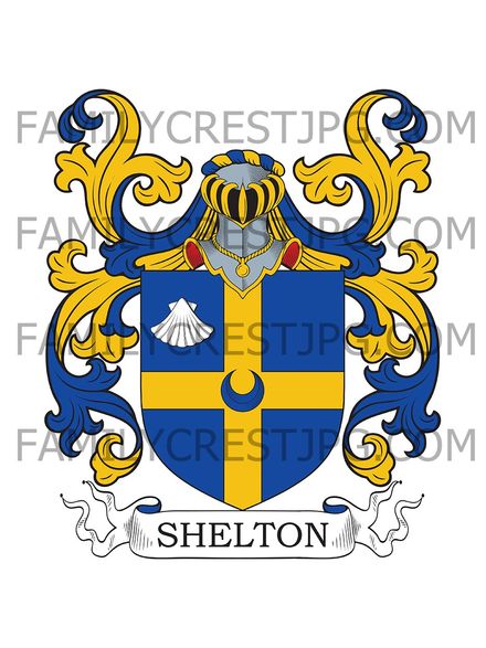 Shelton Family Crest - Dublin, Ireland