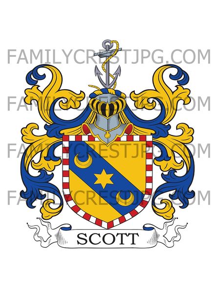 Scott Family Crest - Gorrenberry, Scotland