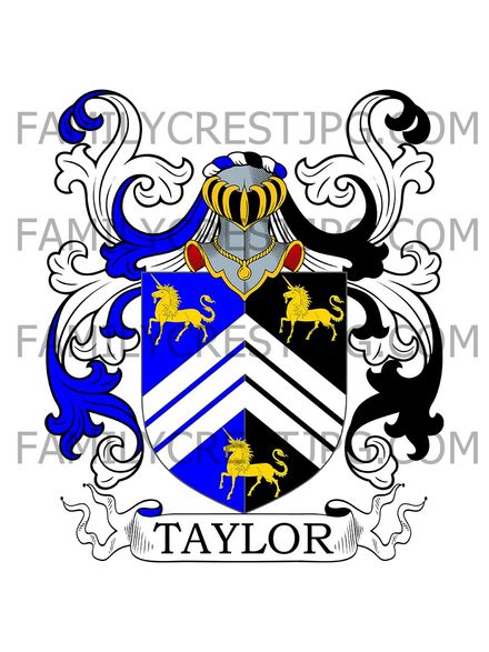 Taylor Family Crest - Nottingham, England