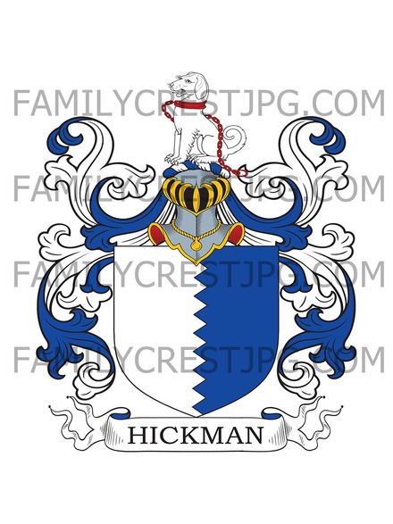 Hickman Family Crest - Fenloe House, co. Clare, Ireland