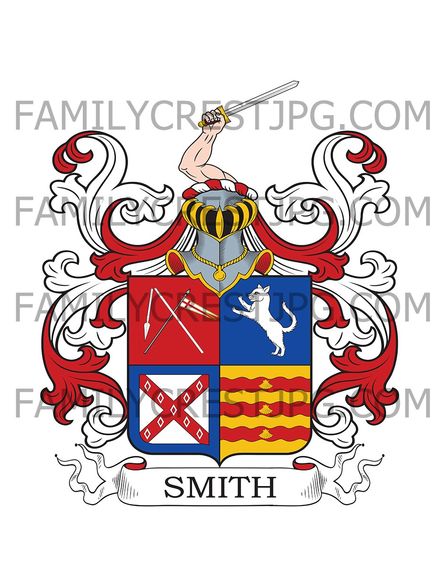 Smith Family Crest - Balhara, co. Fife, Scotland