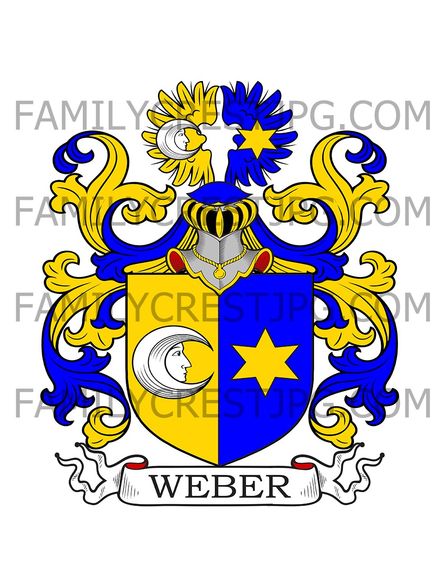 Weber Family Crest - Weber zu Pisenberg 1624