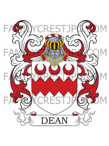 Dean Family Crest - Northampton, England