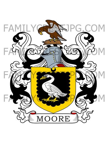 Moore Family Crest - Cookham, co. Berkshire, England