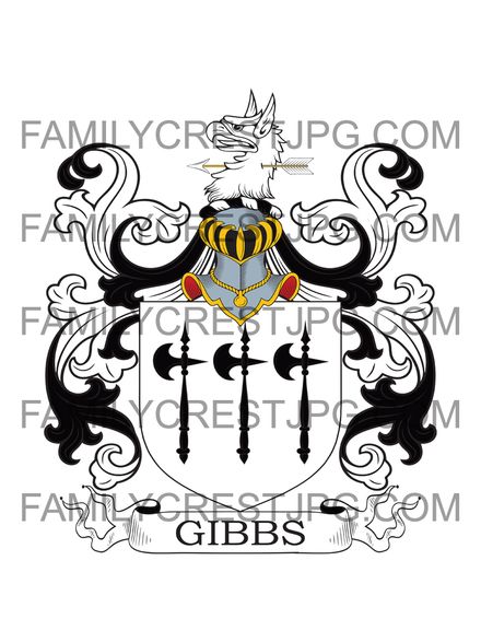 Gibbs Family Crest - Derry,  Ballynoran &amp; Inchigeelagh, co. Cork, Ireland