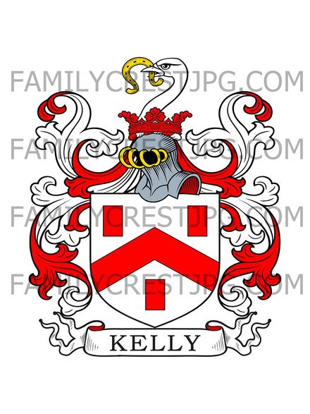 Kelly Family Crest - Devon, England